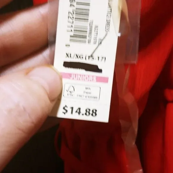 No Boundaries Red Dress Sz XL (15-17) - Picture 10 of 15